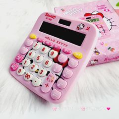 Máy Tính Hello Kitty Hồng Mini Nhỏ Gọn KT-333
