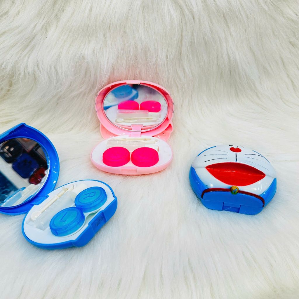 Hộp Đựng Contact Lens Hello Kitty, Totoro, Doraemon Siêu Kute