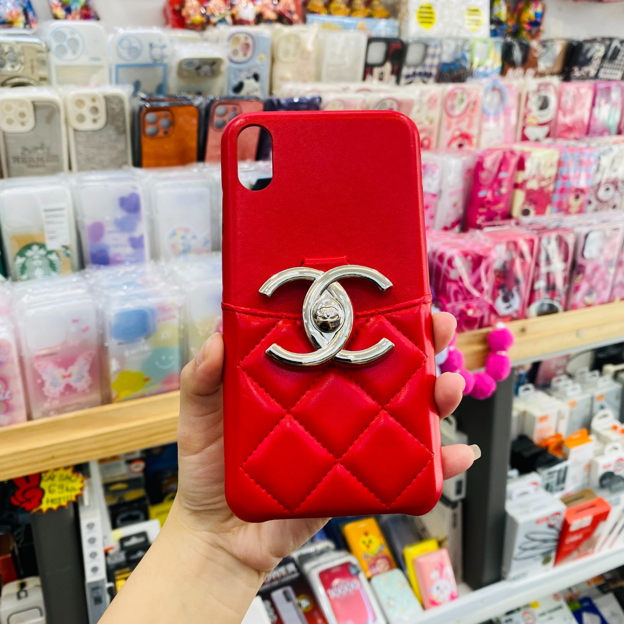 Chanel 19 Phone Case with Chain Quilted Goatskin iPhone 11 Pro Pink 16275172