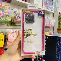 Case Ốp điện thoại Trong Viền Màu Chống Shock Không Vàng Mutural chính hãng iPhone 12/13 Pro/Promax