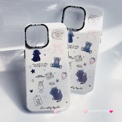 Case Ốp điện thoại iPhone Gấu Mèo Chó Nền Trắng Hologram Music sing a Song iPhone 11/12/13/14/15/Pro/Promax