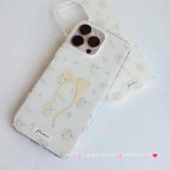 Case Ốp điện thoại iPhone Nơ Vàng Hoa nhí iPhone 12/13/14/15/16/Pro/Promax