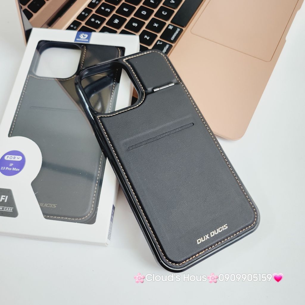 Case Ốp điện thoại iPhone Da Chống dựng Dux Ducis Magsafe iPhone 11/12/13/14/15/Plus/Pro/Promax