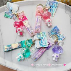 Móc Khóa Thỏ bling bling nước Sincerely wishes