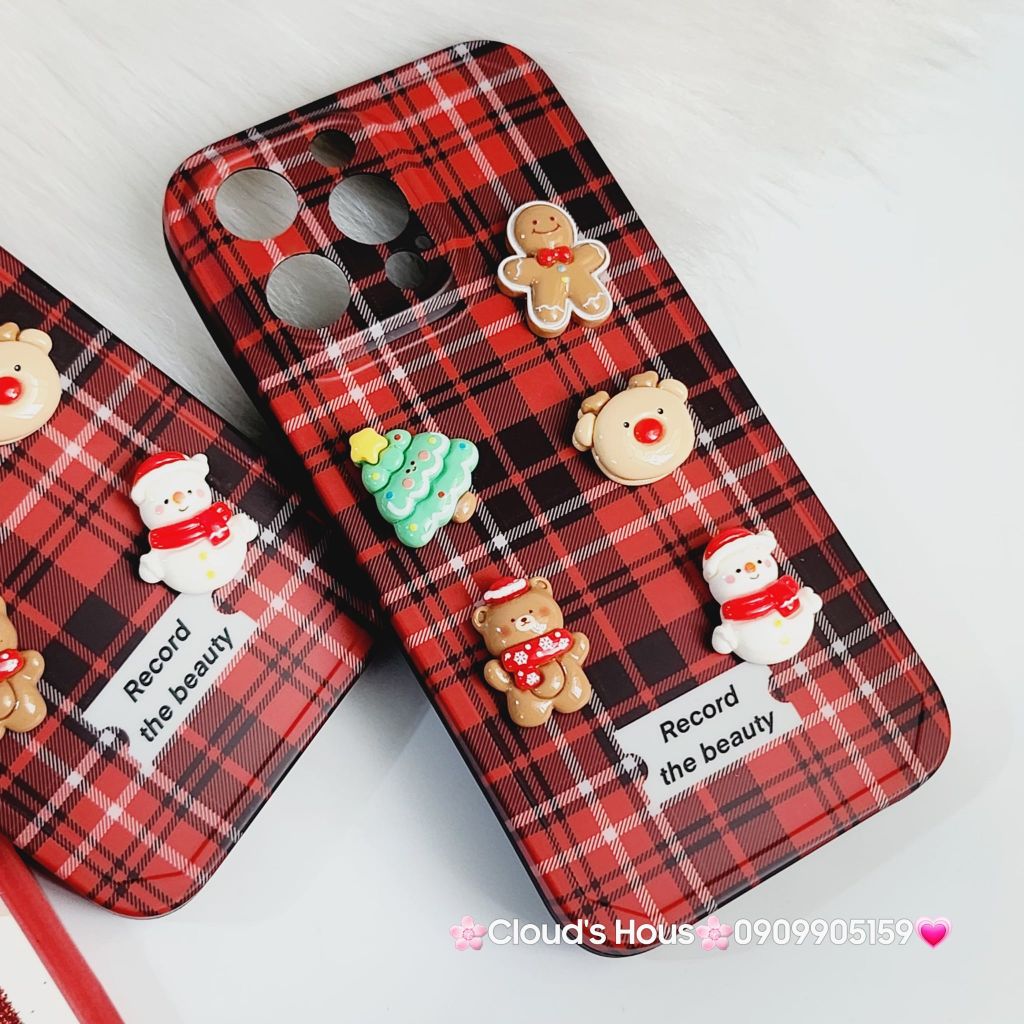 Case Ốp điện thoại iPhone Noel Caro Icon nổi iPhone 11/12/13/14/15/Plus/Pro/Promax