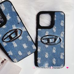 Case Ốp điện thoại iPhone Jeans Diesel Logo chữ D cá tính iPhone 7+/8+/X/Xs/XSMax/11/12/13/14/15/Pro/Promax