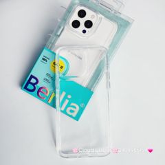 Case Ốp điện thoại Iphone Trong suốt Berlia lưng cứng viền dẻo nút nổi iPhone 14/15/Pro/Promax