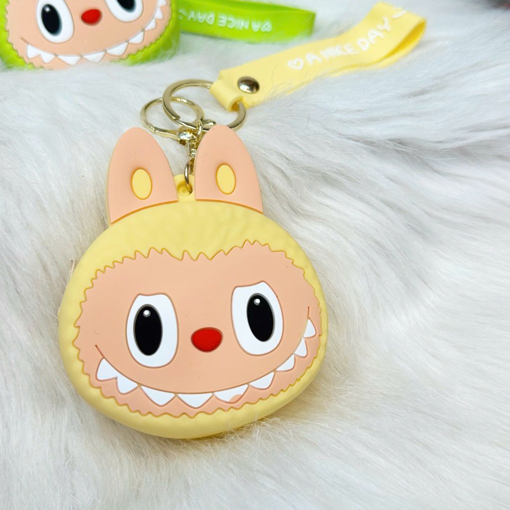 Bóp Móc Khóa Silicone Labubu Nhiều Màu
