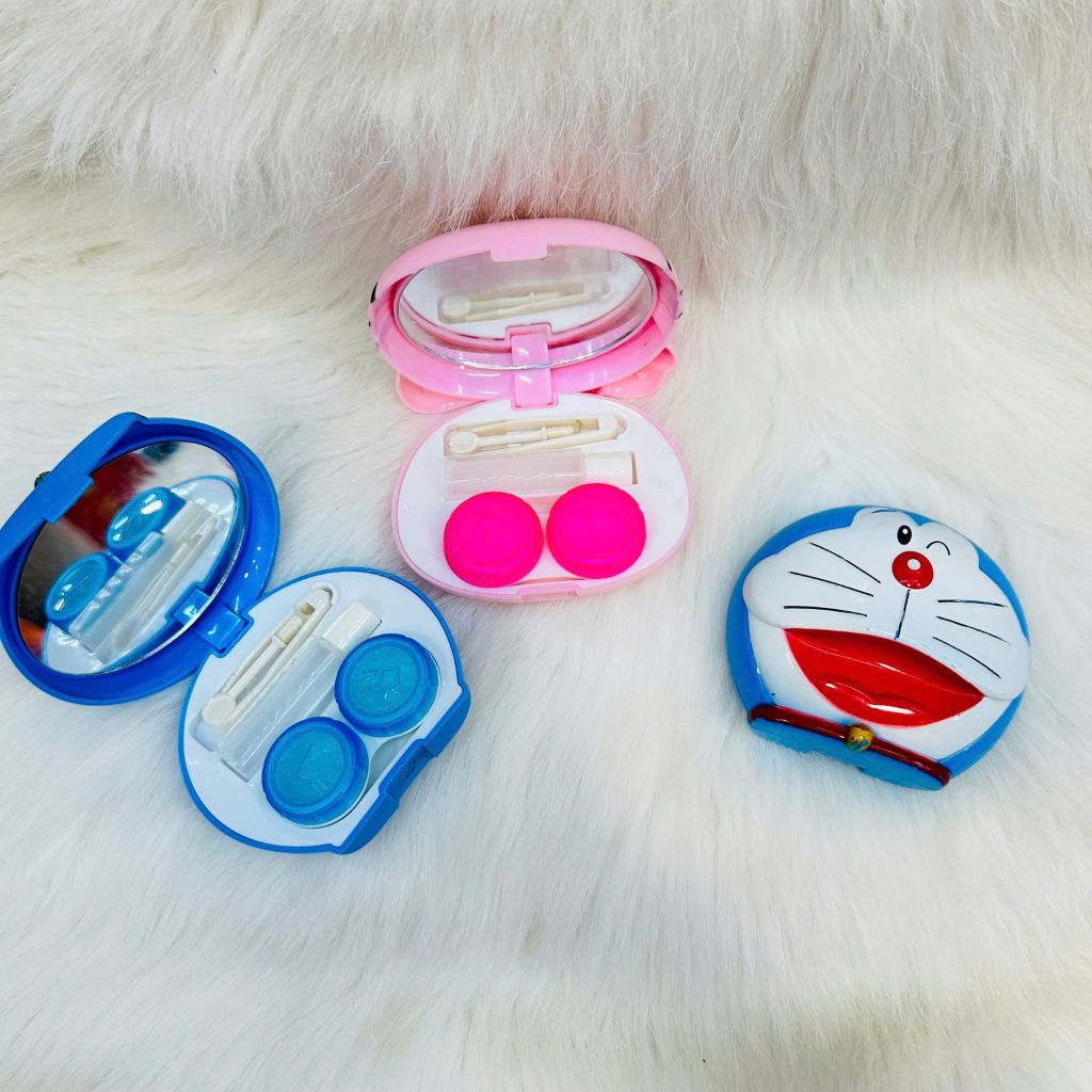 Hộp Đựng Contact Lens Hello Kitty, Totoro, Doraemon Siêu Kute