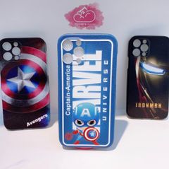 Case ốp điện thoại Iphone Nhám da Marvel siêu anh hùng (nhiều mẫu)