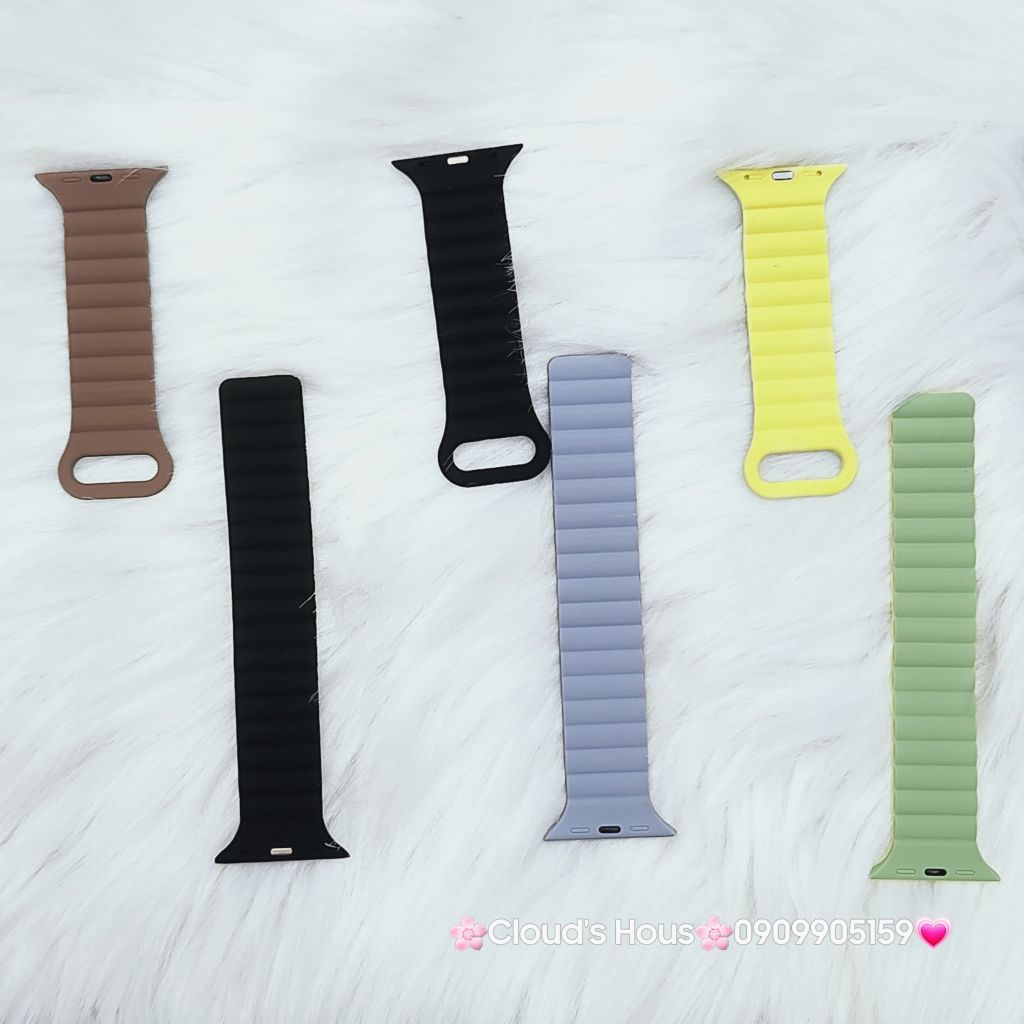 Dây Apple Watch Silicone Basic Chống bẩn Hai màu có nam châm siêu xịn