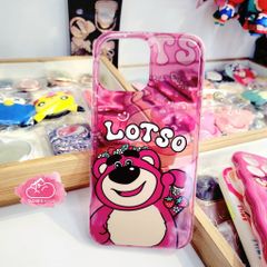 Case Ốp điện thoại iPhone Gấu dâu Lotso Trong Siêu Mỏng iPhone 12/13/14/Plus/Pro/Promax