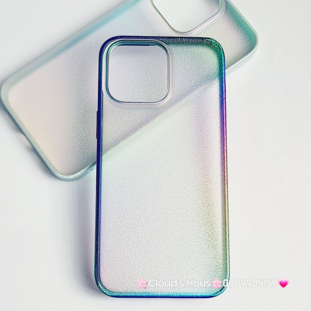 Case Ốp điện thoại iPhone X&M Trong viền hologram bóng iPhone 14Promax/ 15Promax (5 mẫu)
