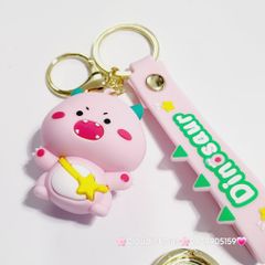 Móc Khóa Khủng Long Đeo Giỏ Kute Dinosaur