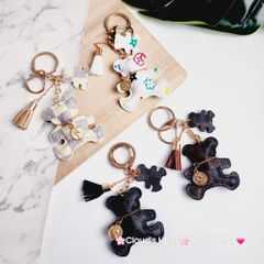 Móc Khóa Gấu Da LV Sang Chảnh