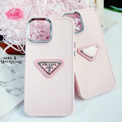 Case Ốp điện thoại iPhone Prada hồng tiểu thư sang chảnh iPhone 11/12/13/14/Pro/Promax