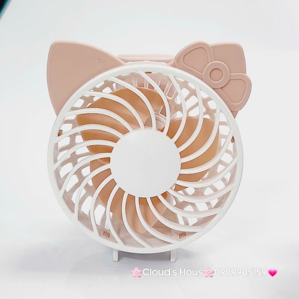 Quạt Cầm Tay - Để Bàn Tai Mèo Gập Được Đầu