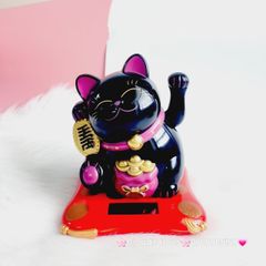 Mèo Thần Tài Nhựa Đen Size Siêu To