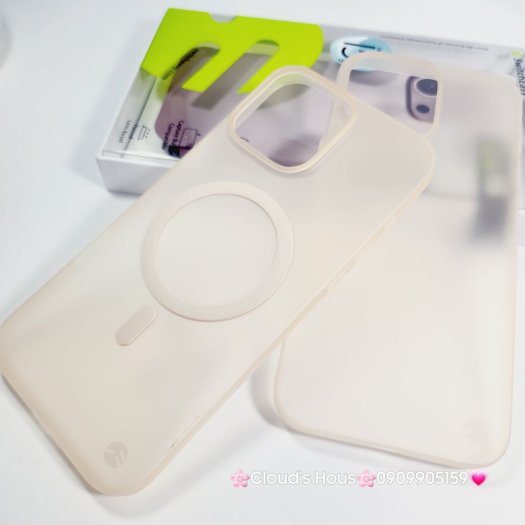 Case Ốp điện thoại iPhone Switcheasy Ultra Slim Nhám Lụa Siêu Mỏng Magsafe 0.35mm 16/Plus/Pro/Promax