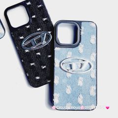 Case Ốp điện thoại iPhone Jeans Diesel Logo chữ D cá tính iPhone 7+/8+/X/Xs/XSMax/11/12/13/14/15/Pro/Promax