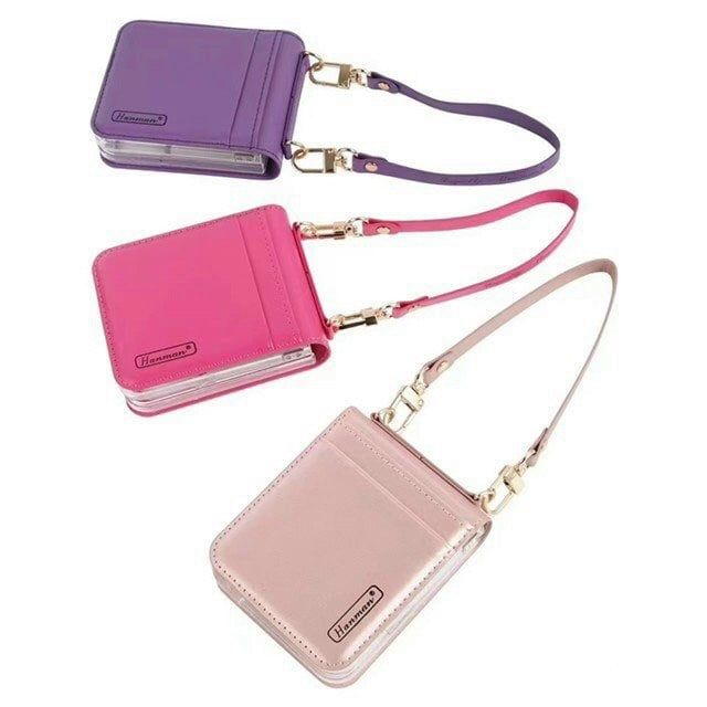 Case Ốp điện thoại Samsung Chất da Đựng thẻ Có dây cầm đeo Samsung Galaxy Z FLip 3/4