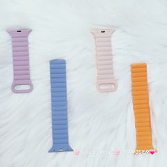 Dây Apple Watch Silicone Basic Chống bẩn Hai màu có nam châm siêu xịn