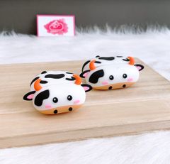 Cover Case Vỏ bảo vệ Airpod Su dẻo Bò sữa nằm Airpod 1/2/Pro/Pro2