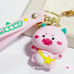 Móc Khóa Khủng Long Đeo Giỏ Kute Dinosaur