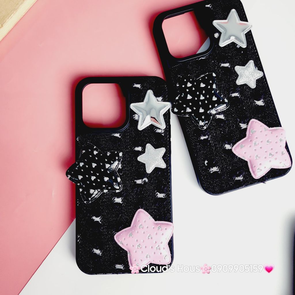Case Ốp điện thoại iPhone Jeans Ngôi Sao Nổi Cá Tính cá tính iPhone 7+/8+/X/Xs/XSMax/11/12/13/14/15/Pro/Promax
