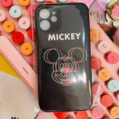 Case Ốp điện thoại iPhone Nhám da Mickey iPhone 7Plus/X/XSM/11/12/Pro/Promax