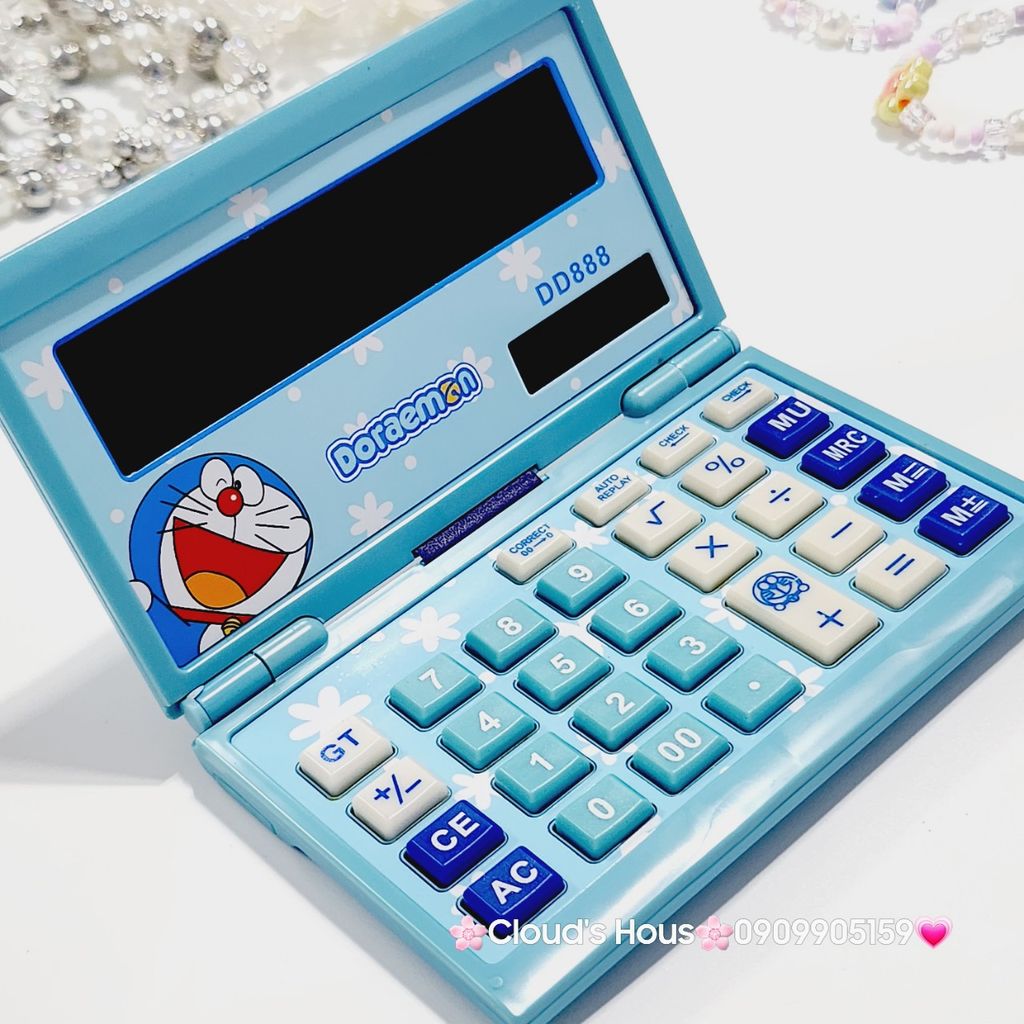 Máy Tính Doraemon Gấp Đôi Gọn Gàng DD888II