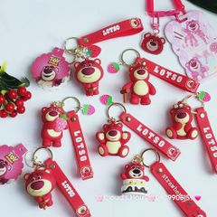 MÓC KHÓA GẤU DÂU LOTSO Mập Kute (4 mẫu)