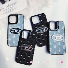 Case Ốp điện thoại iPhone Jeans Diesel Logo chữ D cá tính iPhone 7+/8+/X/Xs/XSMax/11/12/13/14/15/Pro/Promax
