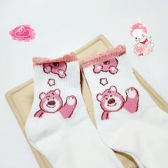 Tất vớ Gấu hồng Lotso