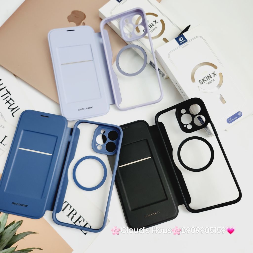 Case Ốp điện thoại iPhone Bao da Skin X Magsafe iPhone 11/12/13/14/15/Plus/Pro/Promax