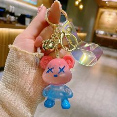 Móc khóa Bearbrick Trong Ombre Dây Hologram