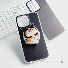 Case Ốp điện thoại iPhone Trong Nhám Magsafe Đen Zoozoo Case iPhone 12/13/14/15/Pro/Promax