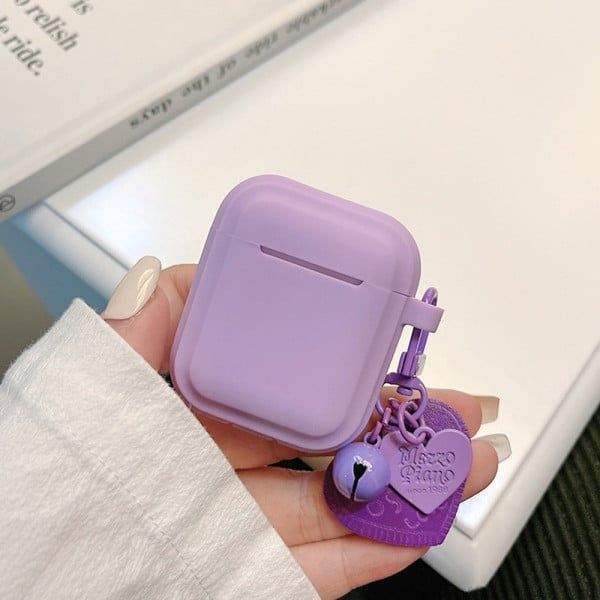 Cover Case Vỏ bảo vệ Airpod SILICONE CHỐNG BẨN màu BASIC + kèm Móc Khóa Airpod 1/2/3/Pro/Pro2