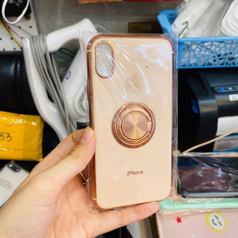 Case Ốp điện thoại iPhone JOLESS MÀU BASIC Bóng trơn Kèm rings Đính đá