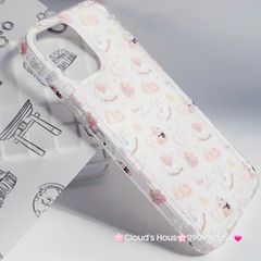 Case Ốp điện thoại iPhone Gấu Baby Bear Sticker Dễ Thương Nền Trắng iPhone 11/12/13/14/15/Pro/Promax
