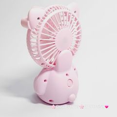 Mini Fan - Quạt Cầm Tay - Để Bàn Hello Kitty Ngồi (nhiều màu)