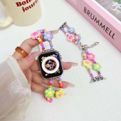 Dây Apple Watch Pandora Charm hoa lá sặc sỡ dễ thương