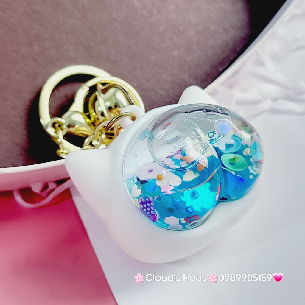 Móc khóa Cái mông Con thú Hologram