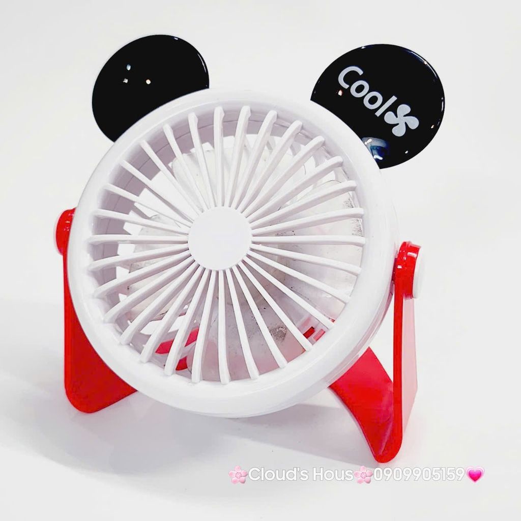 Mini Fan - Quạt Để Bàn Mickey Xoay 180 độ