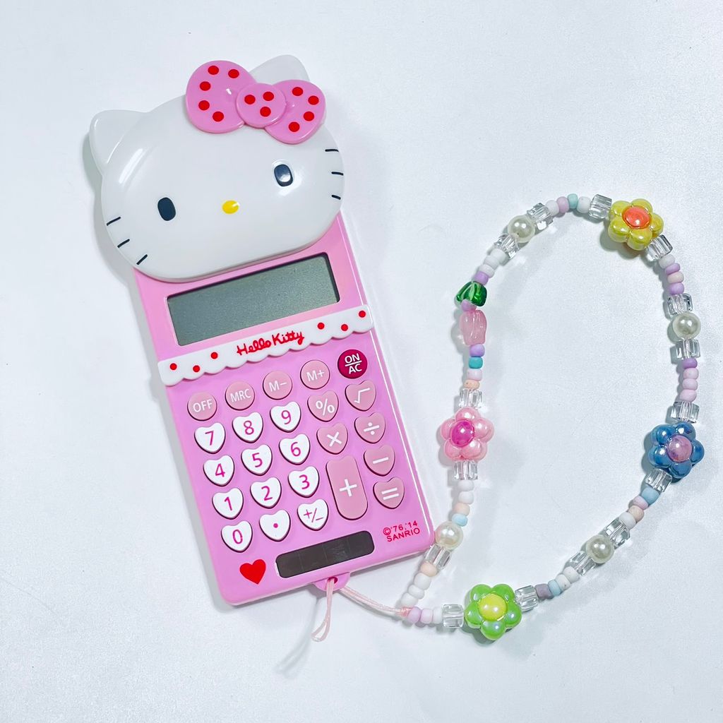 Máy Tính Hello Kitty Mini Cầm Tay (3 màu) - kèm dây charm KT966
