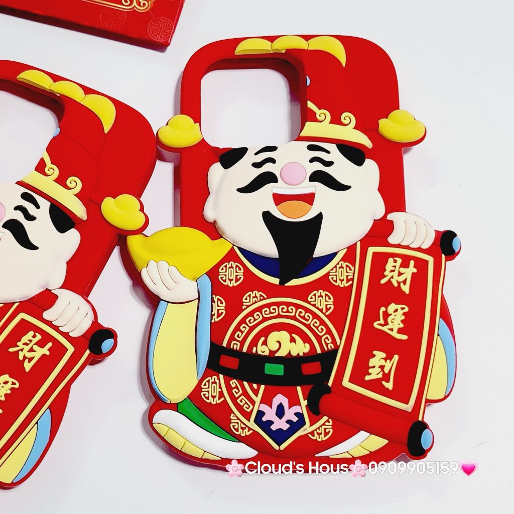 Case Ốp điện thoại iPhone Su dẻo Ông Thần Tài iPhone 11/12/13/14/15/Pro/Promax - TẾT