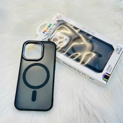 Case Ốp điện thoại Trong lưng nhám Magsafe chính hãng Filada iPhone 11/12/13/14/Plus/Pro/Promax (viền màu)