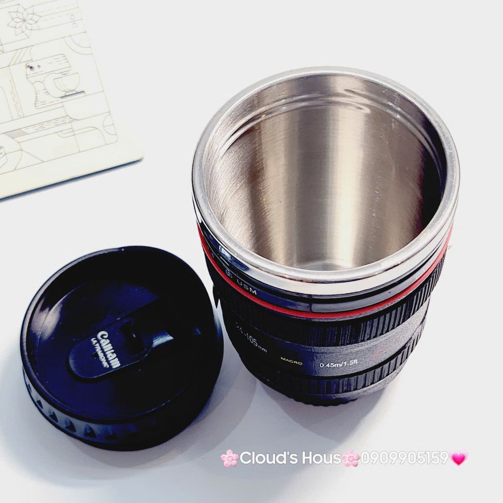 Ly Nước Hình Ống Kính Camera Caniam
