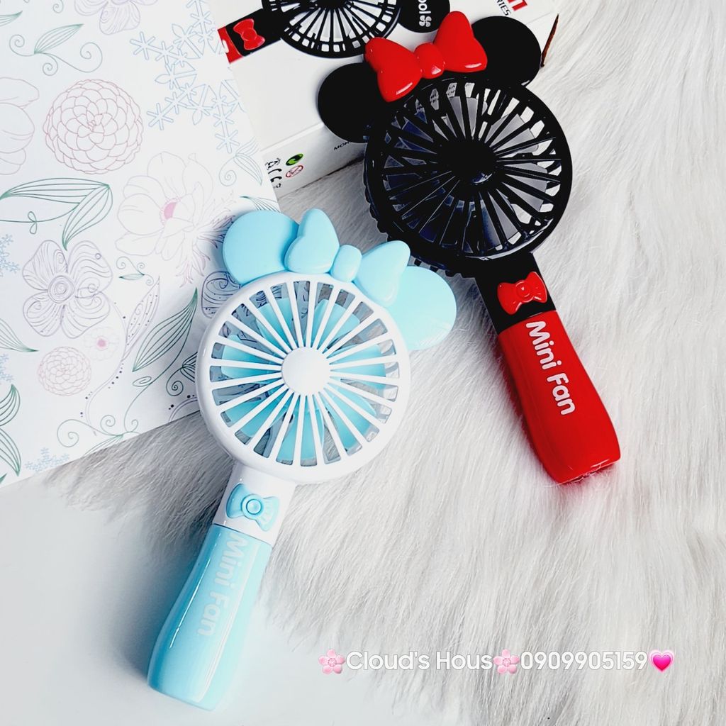 Mini Fan - Quạt Cầm Tay Mickey ( 5 màu)