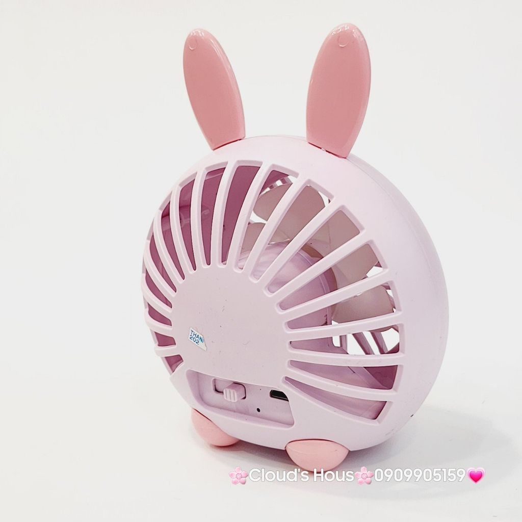 Mini Fan - Quạt Tai Thỏ và Gấu để bàn siêu mini